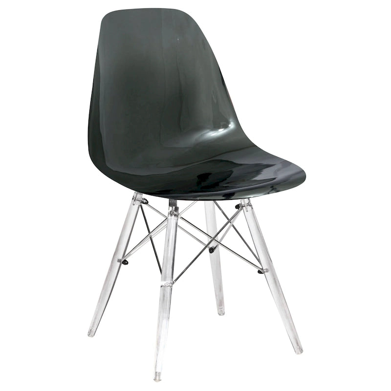 Sedia da Banchetto / Sedia da Pranzo Accentata in Acrilico con Gambe a Torre Eiffel per Interni, Esterni, Ufficio, Soggiorno e Cucina