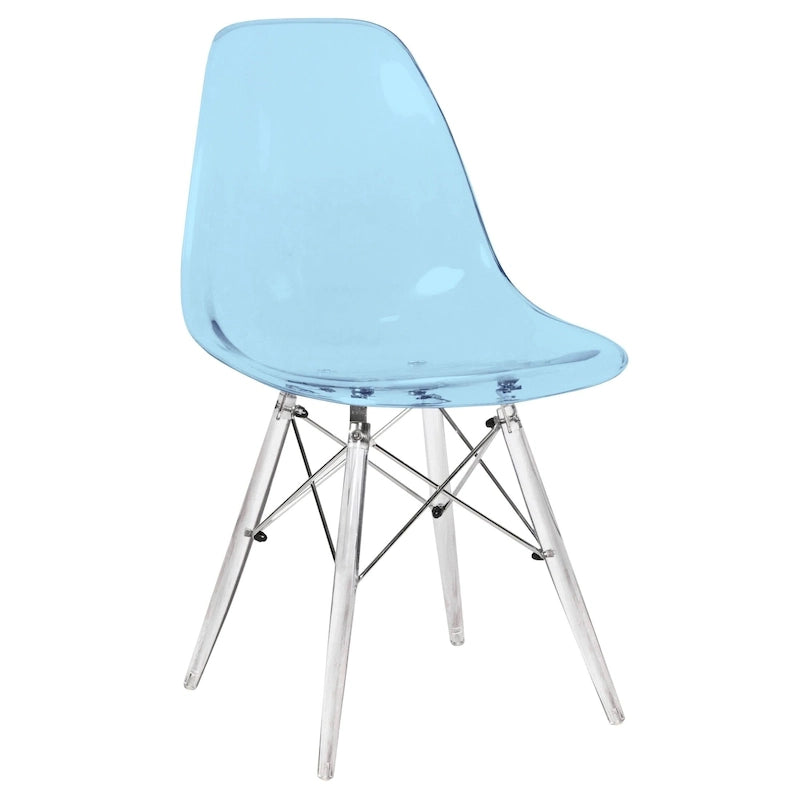Sedia da Banchetto / Sedia da Pranzo Accentata in Acrilico con Gambe a Torre Eiffel per Interni, Esterni, Ufficio, Soggiorno e Cucina