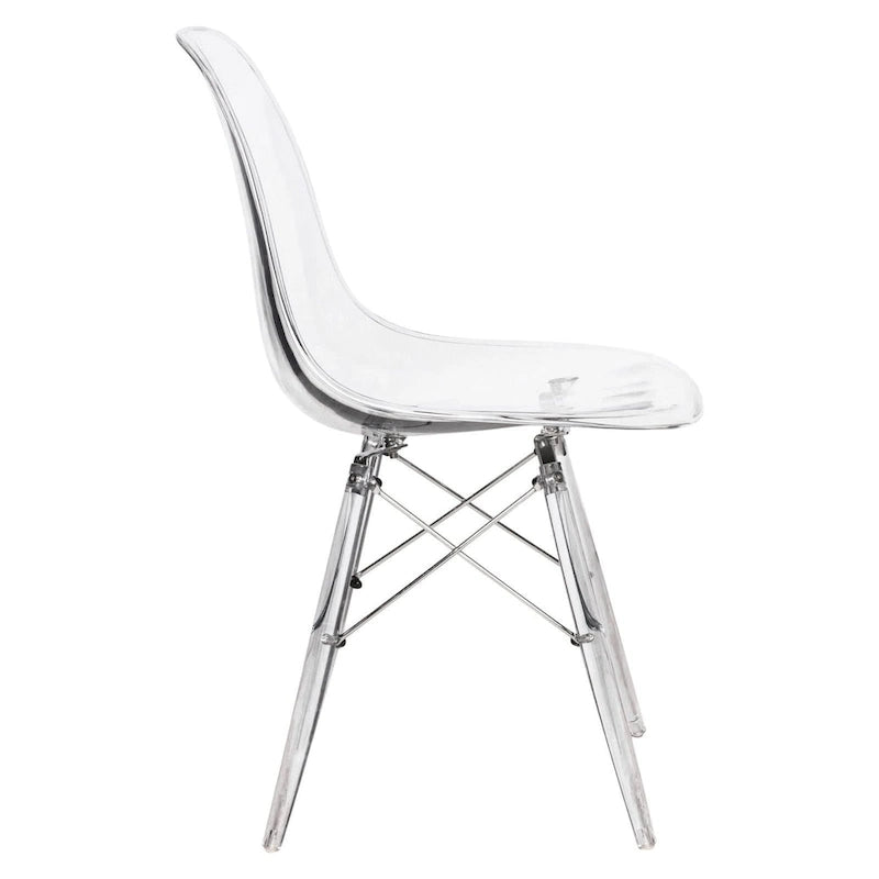 Sedia da Banchetto / Sedia da Pranzo Accentata in Acrilico con Gambe a Torre Eiffel per Interni, Esterni, Ufficio, Soggiorno e Cucina