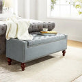 Classica panca contenitore capitonné con borchie decorative