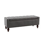 Classica panca contenitore capitonné con borchie decorative