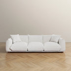 Divano lussuoso Mid-Century Modern in Boucle/Velluto