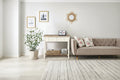 Distressed White and Brown Wood 2-drawer Console Table - 31.5H x 35.4 W x 15.55 D